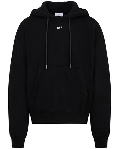 Off-White c/o Virgil Abloh Stamp Skate Hoodie Sweatshirt - Black