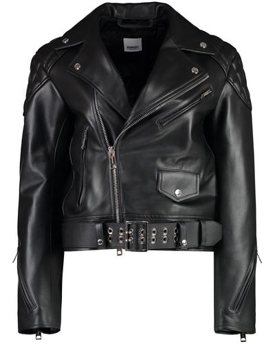 Burberry Calf Leather Jacket - Black