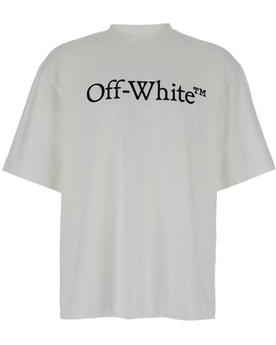 Off-White c/o Virgil Abloh Oversized T-Shirt With Contrasting Logo Print - Grey