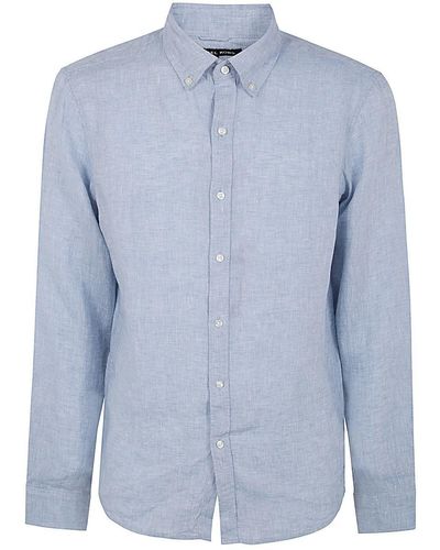 Michael Kors Ls Linen T-Shirt - Blue