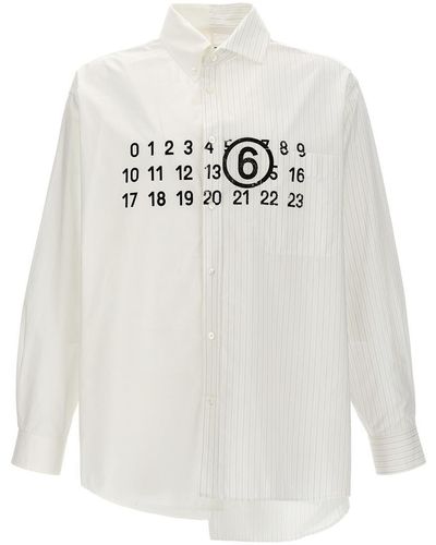MM6 by Maison Martin Margiela Patchwork Shirt Shirt, Blouse - White