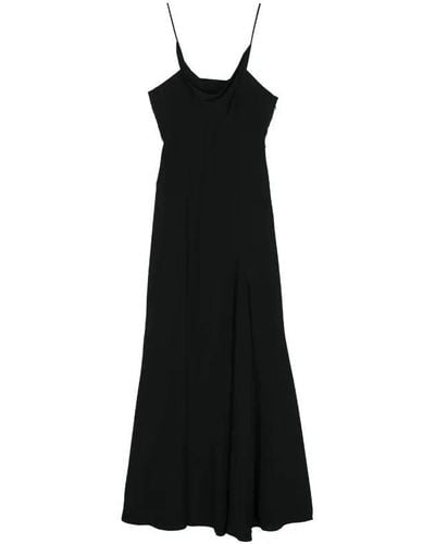 Isabel Marant Kapri Cowl-neck Crepe Maxi Dress - Black