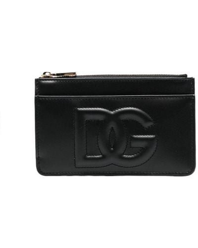 Dolce & Gabbana Dg Logo Embossed Card Holder - Black