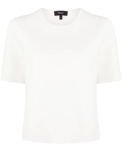 Theory Os Cn Tshirt.compact Clothing - White