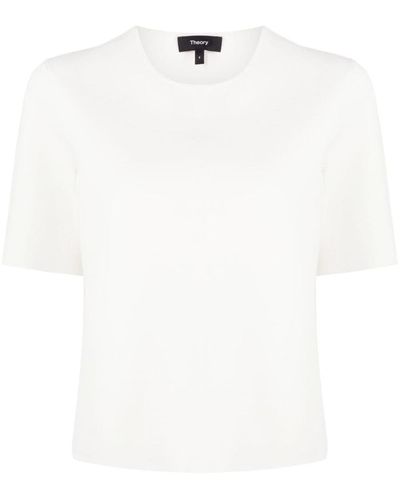 Theory Os Cn Tshirt.compact Clothing - White