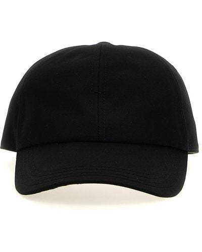 Burberry Check Print Inner Cap Hats - Black
