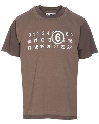 MM6 by Maison Martin Margiela T-shirts And Polos - Brown