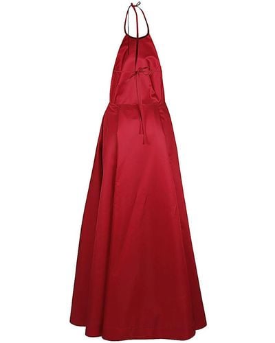 Lavi Sleeveless Long Dress - Red