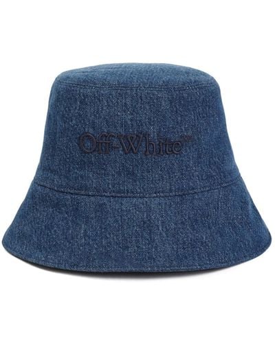 Off-White c/o Virgil Abloh Denim Bookish Bucket Hat - Blue