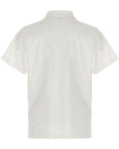 Bally Logo Embroidery Polo Shirt - White