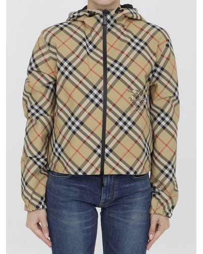 Burberry Cropped Reversible Jacket - Natural