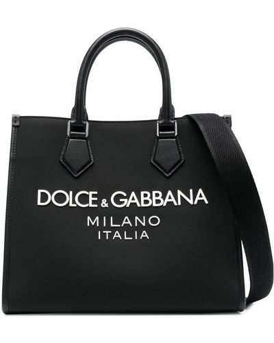 Dolce & Gabbana Logo-print Tote Bag - Black