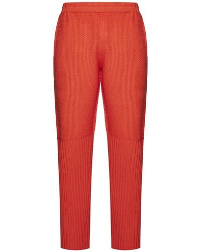 Homme Plissé Issey Miyake Homme Plisse Issey Miyake Trousers - Red