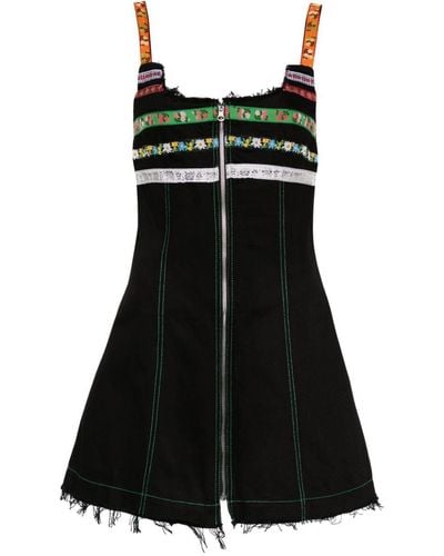 Cormio Lindsey Denim Mini Dress - Black