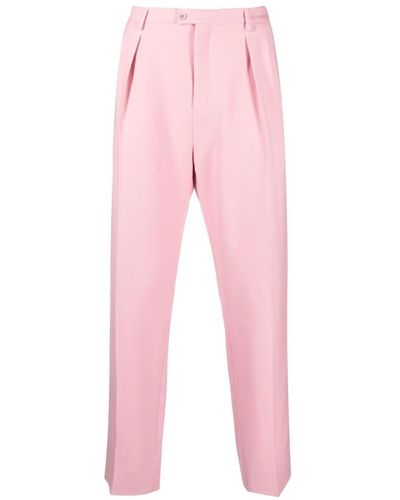 Saint Laurent Straight-leg Tailored Pants - Pink