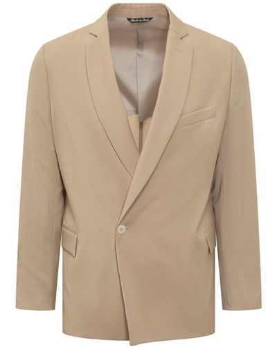Costumein Single-Breasted Jacket - Natural