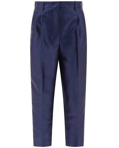 F.it Pleated Trousers - Blue
