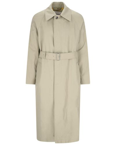 Burberry Single-breasted Trench Coat - Natural