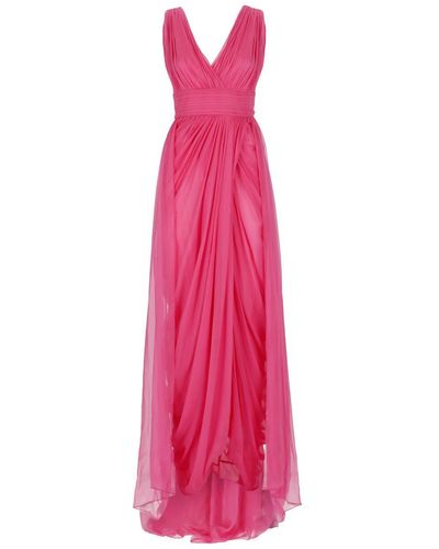 Alberta Ferretti Silk Dress - Pink