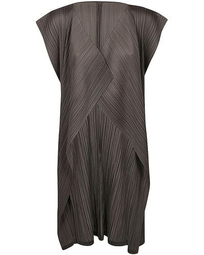Pleats Please Issey Miyake Monthly Colours March Vest - Grey