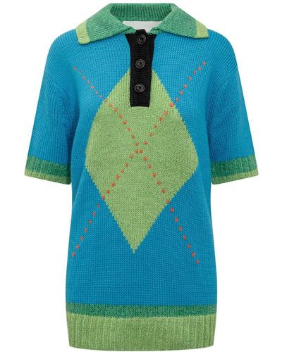ANDERSSON BELL Knitted T-shirt - Blue