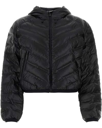 Prada Lr-lx020 Cropped Puffer Jacket - Black