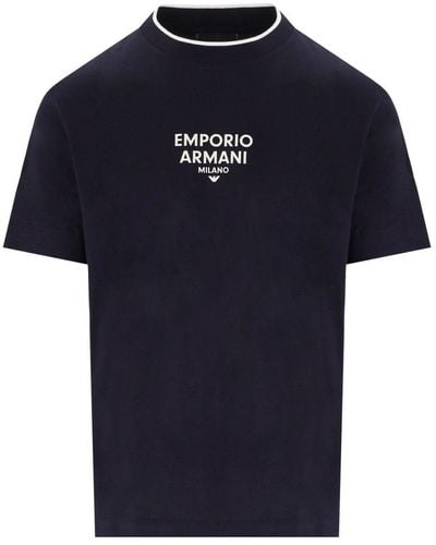 Emporio Armani Ea Milano T-Shirt - Blue