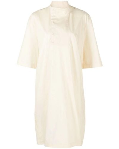 Lemaire High-neck Cotton Dress - White