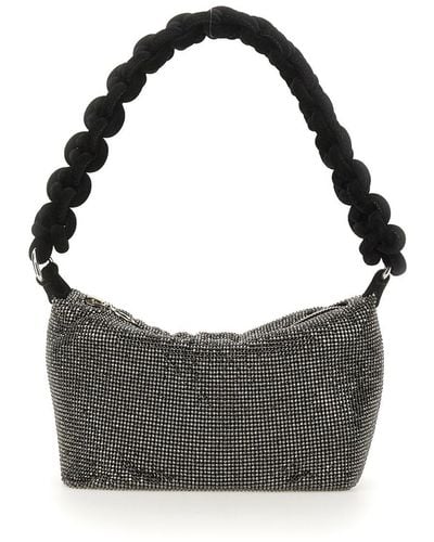 Kara Bag With Knotted Handle - Gray