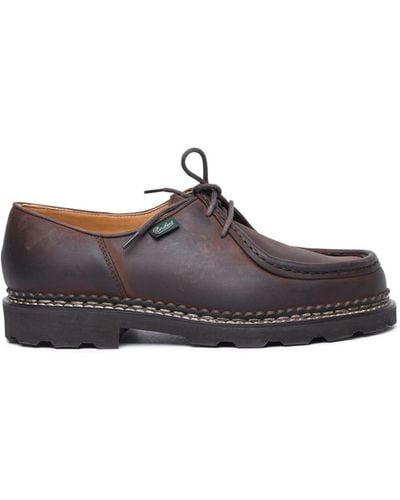 Paraboot 'Michael' Leather Derby Shoes - Brown