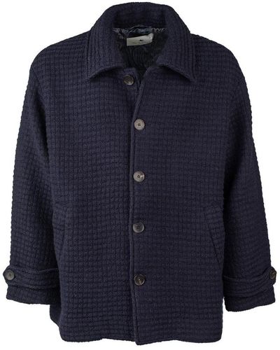 Etro Blue Knit Jacket