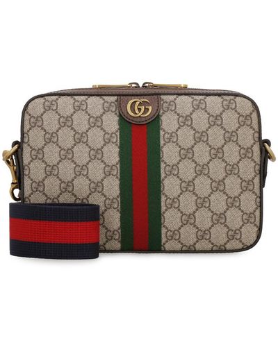 Gucci Ophidia Gg Supreme Fabric Shoulder-Bag - Grey