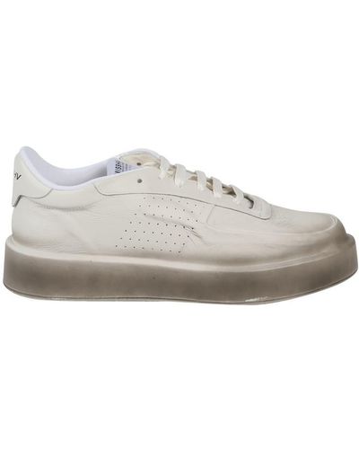 MISBHV City Trainer In Leather - White
