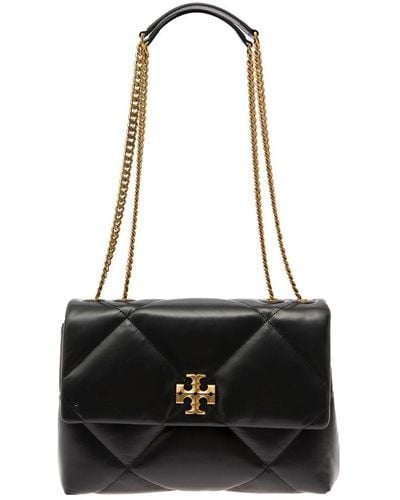 Tory Burch 'Kira Diamond' Crossbody Bag With Double T Logo - Black