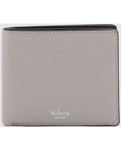 Mulberry Pale Grey Leather Bifold Wallet