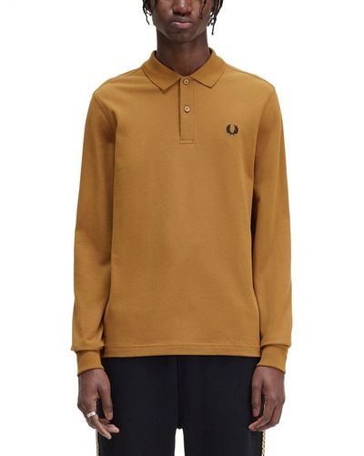 Fred Perry Polo With Logo - Natural