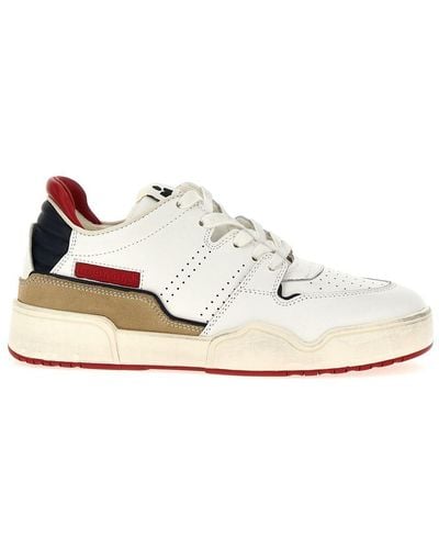 Isabel Marant Emreeh Leather Low-Top Sneakers - White