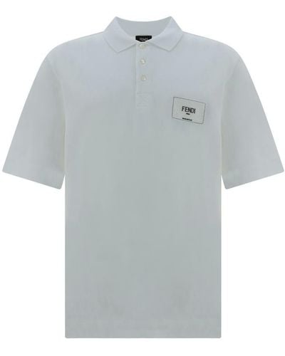 Fendi Polo Shirts - Grey