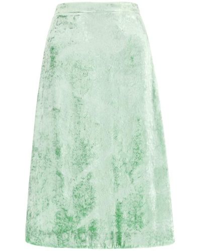 Jil Sander A-line Midi Skirt - Green