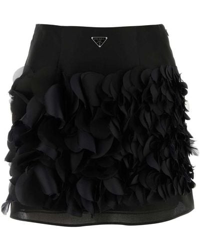 Prada Mini Skirt - Black
