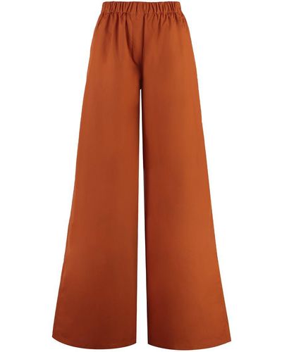 Max Mara Navigli Cotton Trousers - Brown