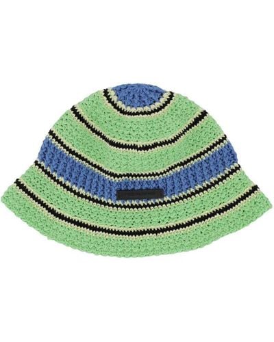 Stella McCartney Embroidered Crochet Hat - Green