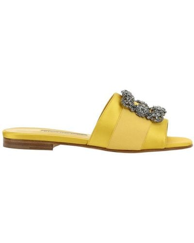 Manolo Blahnik Sandals - Yellow