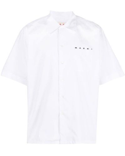 Marni Logo Print Shirt - White