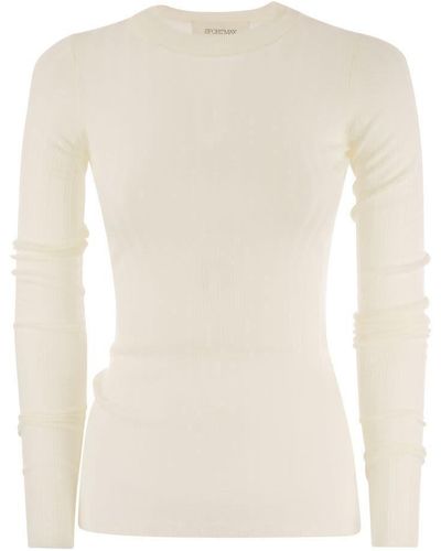 Sportmax Murena - Lightweight Wool Sweater - White