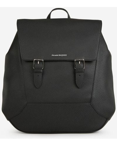 Alexander McQueen Leather The Edge Backpack - Black