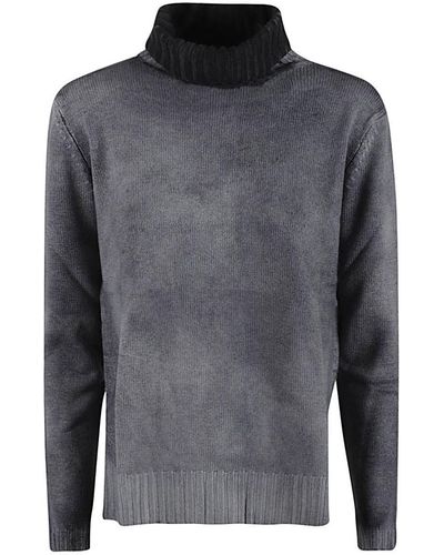 ALESSANDRO ASTE Wool And Cashmere Blend Turtleneck Sweater - Gray