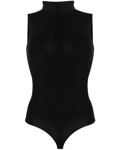 Wolford Roll-neck Sleeveless Bodysuit - Black