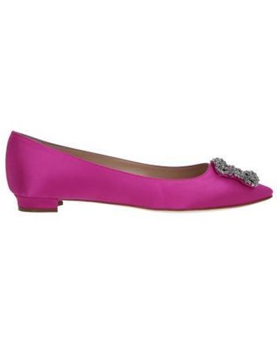 Manolo Blahnik Flat Shoes - Purple