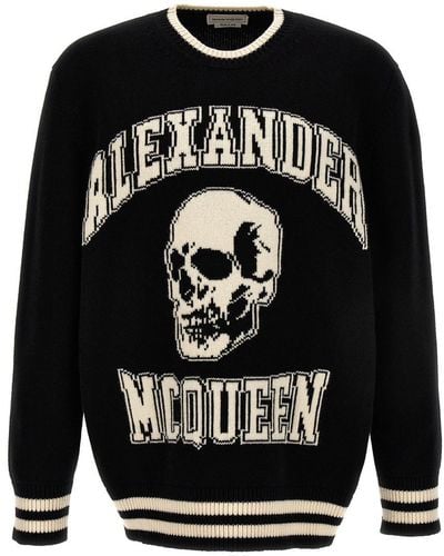 Alexander McQueen Logo Sweater Sweater, Cardigans - Black